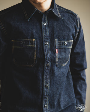 Studio d'Artisan - 14oz Selvedge Denim Work Shirt – Withered Fig