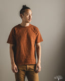 Studio D'Artisan 8198 Amami-Mud Dyed Loopwheel T-Shirt - Brown