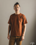 Studio D'Artisan 8198 Amami-Mud Dyed Loopwheel T-Shirt - Brown