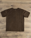 Studio D'Artisan 8198 Amami-Mud Dyed Loopwheel T-Shirt - Dark Brown