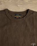 Studio D'Artisan 8198 Amami-Mud Dyed Loopwheel T-Shirt - Dark Brown