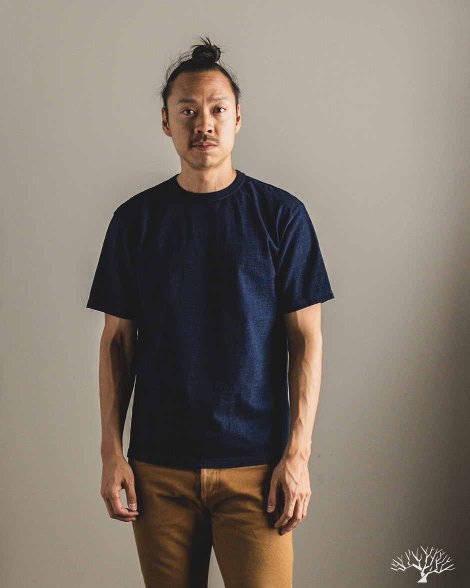 8199 Studio d'Artisan - 8199 Rope Dyed Indigo T-Shirt – Withered Fig