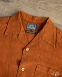 Studio D'Artisan Amami-Mud Dyed Open-Collar Shirt - Brown