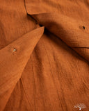Studio D'Artisan Amami-Mud Dyed Open-Collar Shirt - Brown