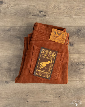 Studio D'Artisan Amami-Mud Dyed Sashiko Pants - Brown