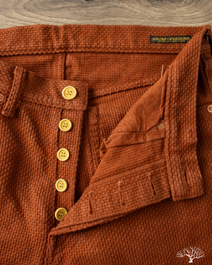 Studio d'Artisan - Amami-Mud Dyed Sashiko Pants - Brown – Withered Fig