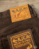 Studio D'Artisan Amami-Mud Dyed Sashiko Pants - Dark Brown