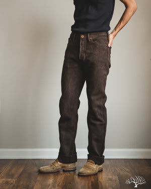 Studio d'Artisan - Amami-Mud Dyed Sashiko Pants - Dark Brown