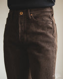 Studio D'Artisan Amami-Mud Dyed Sashiko Pants - Dark Brown