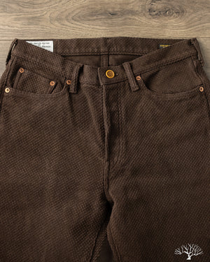 Studio d'Artisan - Amami-Mud Dyed Sashiko Pants - Dark Brown