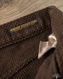 Studio D'Artisan Amami-Mud Dyed Sashiko Pants - Dark Brown