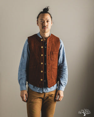 Studio D'Artisan - Amami Mud-Dyed Sashiko Vest - Brown – Withered Fig