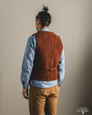 Studio D'Artisan - Amami Mud-Dyed Sashiko Vest - Brown – Withered Fig