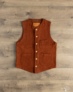 T*O様 【24SS】Tsukushi Vest(BROWN) Studio D'Artisan - Amami Mud-Dyed Sashiko Vest - Brown – Withered Fig