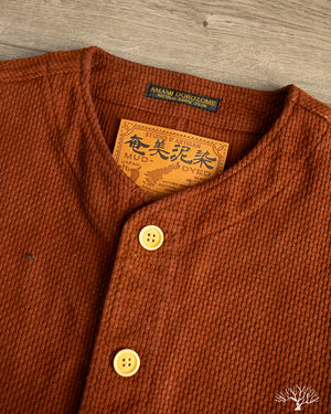 Studio D'Artisan - Amami Mud-Dyed Sashiko Vest - Brown – Withered Fig