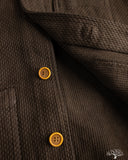 Studio D'Artisan Amami Mud-Dyed Sashiko Vest - Dark Brown