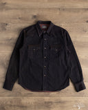 Studio d' Artisan Bengala-Dyed Denim Western Shirt