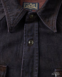 Studio d' Artisan Bengala-Dyed Denim Western Shirt