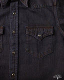 Studio d' Artisan Bengala-Dyed Denim Western Shirt