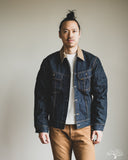 Studio d' Artisan Blanket-Lined Denim Jacket