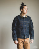 Studio d' Artisan Blanket-Lined Denim Jacket