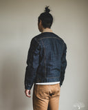 Studio d' Artisan Blanket-Lined Denim Jacket