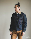 Studio d' Artisan Blanket-Lined Denim Jacket