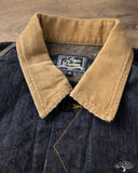 Studio d' Artisan Blanket-Lined Denim Jacket
