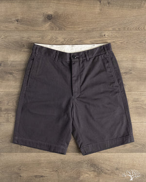 Studio D'Artisan Chino Shorts - Charcoal Black