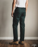 Studio D'Artisan Green Chino Trousers - Indigo Overdyed