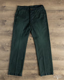 Studio D'Artisan Green Chino Trousers - Indigo Overdyed