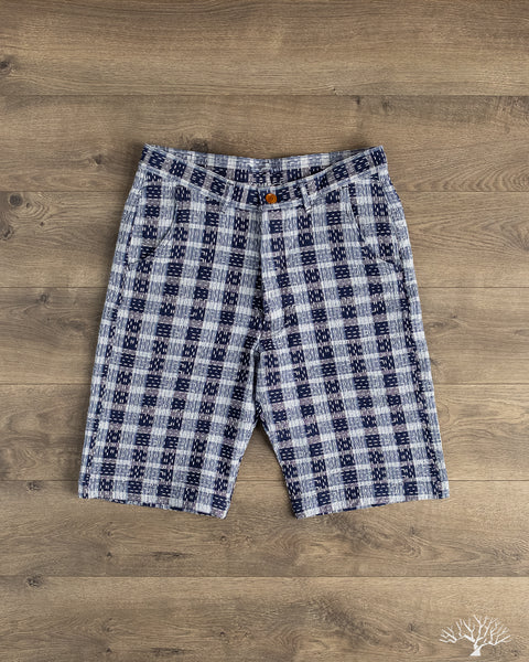 Studio D'Artisan - Indigo Noragi Sashiko Shorts – Withered Fig