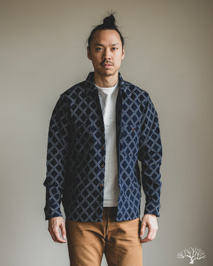 Studio d'Artisan - Indigo Sashiko Work Shirt – Withered Fig