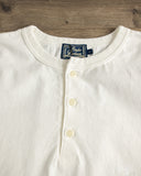 Studio D'Artisan Ishikawadai Tubular Jersey Henley T-Shirt - White