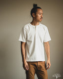 Studio D'Artisan Ishikawadai Tubular Jersey Henley T-Shirt - White
