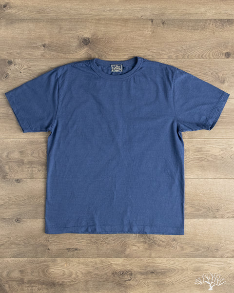 伊勢丹 - kishidamiki 19aw shirring sleeve navy Studio d'Artisan - Ishikawadai Tubular Jersey T-Shirt - Navy