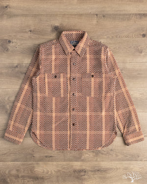 Studio d'Artisan - Kakishibu Noragi Sashiko Work Shirt – Withered Fig