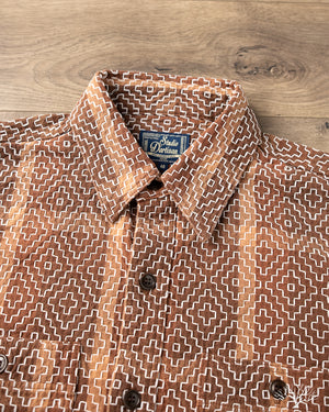 Studio d'Artisan - Kakishibu Noragi Sashiko Work Shirt – Withered Fig