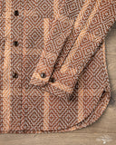 Studio d' Artisan Kakishibu Noragi Sashiko Work Shirt