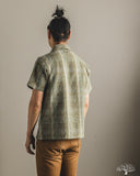 Studio D'Artisan Noragi Sashiko Short-Sleeve Work Shirt - Army