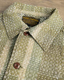 Studio D'Artisan Noragi Sashiko Short-Sleeve Work Shirt - Army