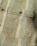 Studio D'Artisan Noragi Sashiko Short-Sleeve Work Shirt - Army