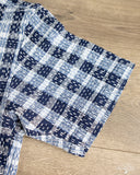 Studio D'Artisan Noragi Sashiko Short-Sleeve Work Shirt - Indigo