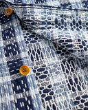 Studio D'Artisan Noragi Sashiko Short-Sleeve Work Shirt - Indigo