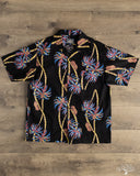 Studio D'Artisan "Palm Climber" Aloha Shirt - Black