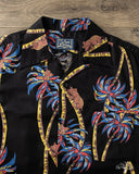 Studio D'Artisan "Palm Climber" Aloha Shirt - Black