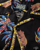Studio D'Artisan "Palm Climber" Aloha Shirt - Black