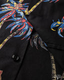 Studio D'Artisan "Palm Climber" Aloha Shirt - Black