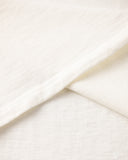 Studio d' Artisan Suvin Gold Looopwheel Long-Sleeve Henley Tee - White