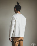 Studio d' Artisan Suvin Gold Looopwheel Long-Sleeve Tee - White